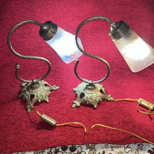 Vintage wall lights used, very good condition and clean