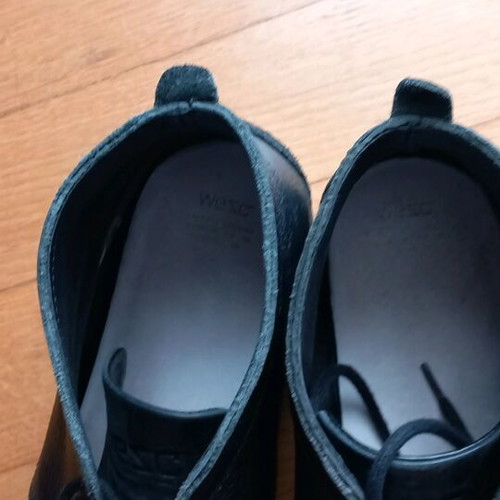 Wesc men's shoes used, leather, size 43, black
