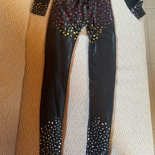 Handmade Rhythmic Gymnastics Leotard with Butterfly Scarf, Like New, Age 10-13
