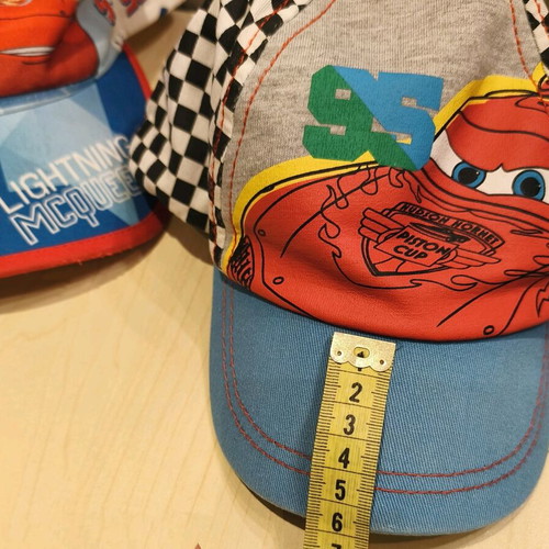 Lightning McQueen Cars kids hats used, pack of 2
