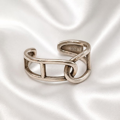 Handmade open ring from 925 silver new