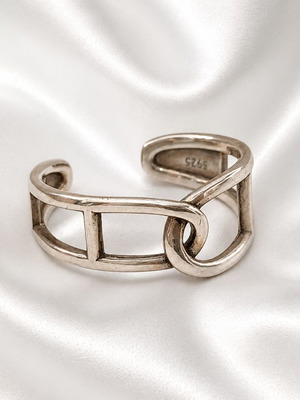 Handmade open ring from 925 silver new