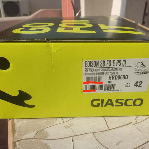 Giasco Edison Safety Shoes New Size 42