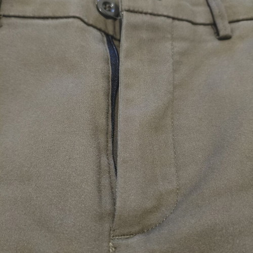 Celestino high-waisted fabric pants size M khaki green like new