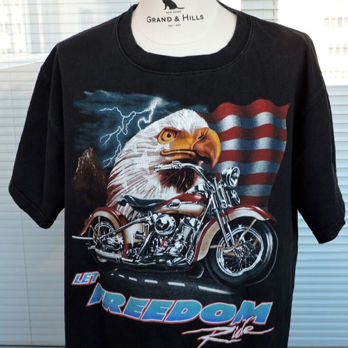 Let The Freedom Ride men's Red Rock t-shirt used, size XXL