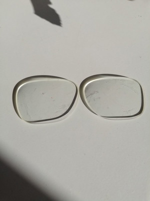 Myopia glasses lenses used, 2 sets with astigmatism