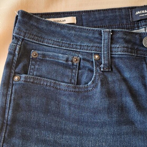 Jack & Jones men's denim shorts size S like new, blue