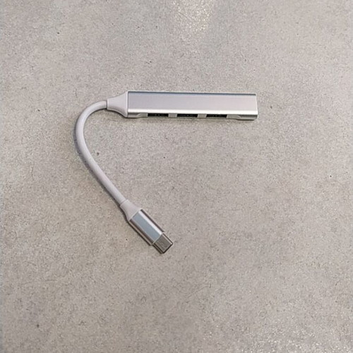Usb hub Type-C to 4 USB A ports silver new