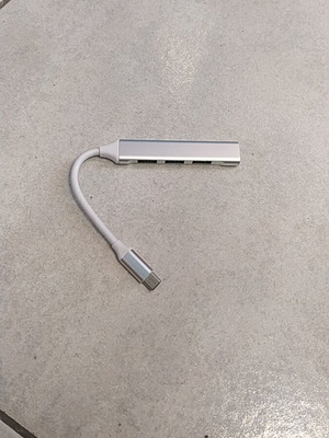 Usb hub Type-C to 4 USB A ports silver new