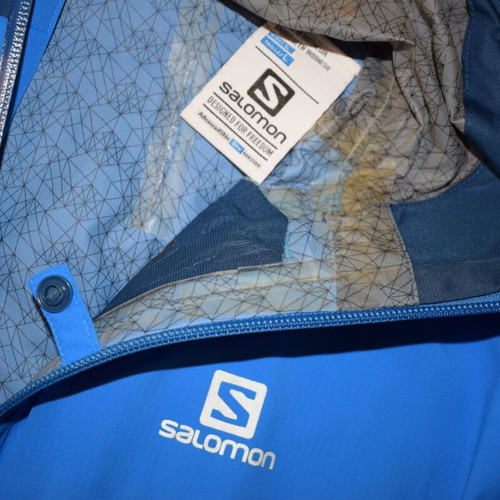 Salomon Advanced Skin Dry Jacket Men size L like new, blue, waterproof