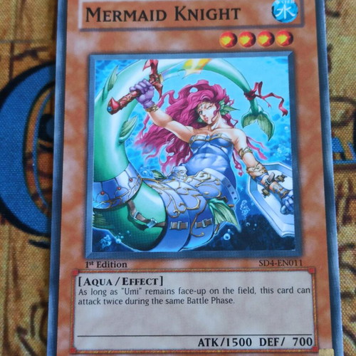 Mermaid Knight Effect Monster Yugioh card like new