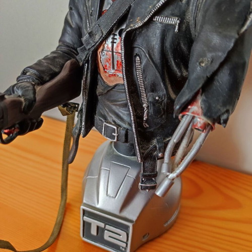 Terminator 2 T-800 Battle Damaged Mini Bust collectible, like new