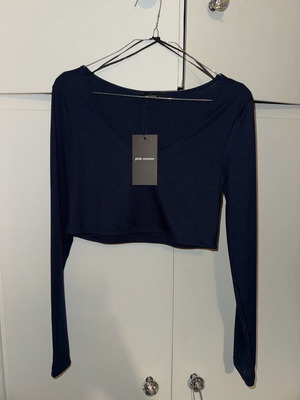 Pink Woman blouse new, dark blue, size L