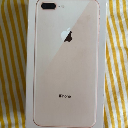 Iphone 8plus used with broken screen, gold, 64GB, with box