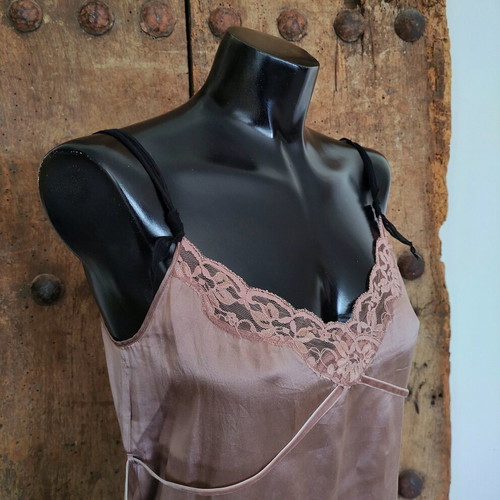 Sisley 100% silk camisole with lace and ombre effect like new