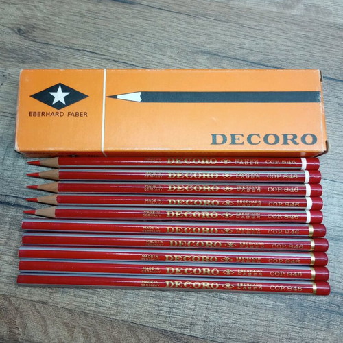 Decoro Faber Cop.846 pencils new, pack of 10 red
