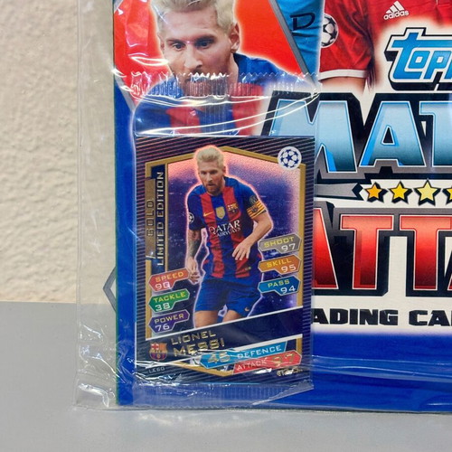 Topps Match Attax Champions League 2016/17 album new with Messi Limited Edition card