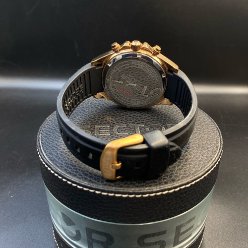 Sector 230 Chronograph watch like new, black and rose gold