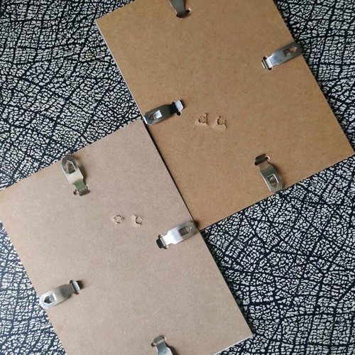 Clip photo frames used, pack of 16, various sizes with glass surface