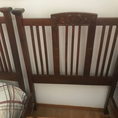 Antique beds used 150 years old solid wood with handmade carvings