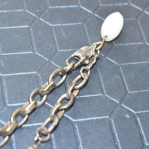 Vintage silver 925 bracelet with pink beads used