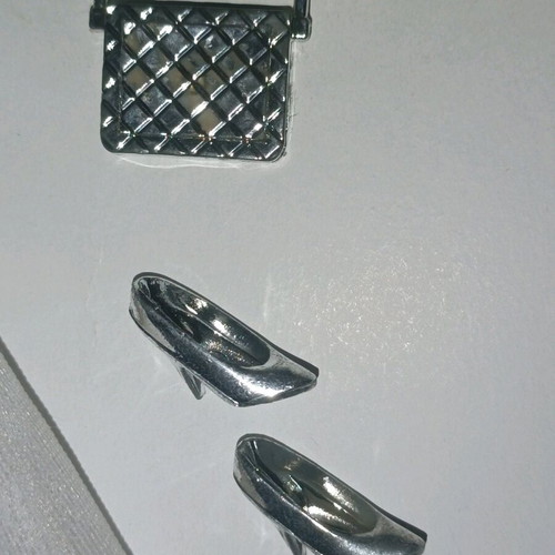 Barbie clothing set used with silver accessories