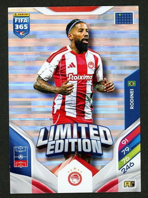 Panini FIFA 365 Adrenalyn XL Limited Edition Rodinei Olympiacos like new