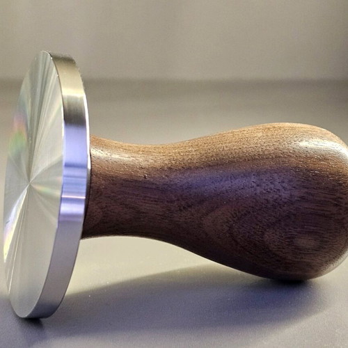 Coffee tamper 58mm with wooden handle and stainless steel new