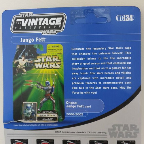 Star Wars Jango Fett Attack of the Clone Wars Vintage Collection Hasbro new 2010