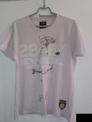 T shirt Zara used, pink with Marilyn Monroe print, XL