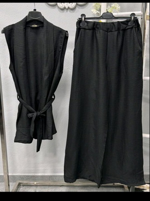 Linen type set new, black