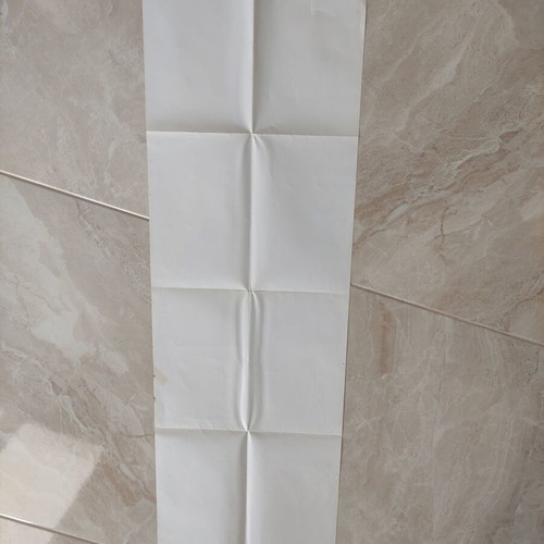 Strousy height chart used, paper, 98cm x 32cm