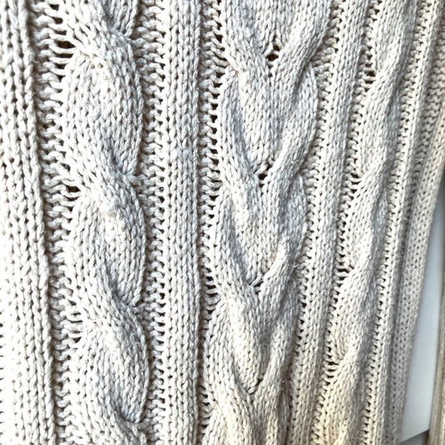 Massimo Dutti knitted sweater size M like new, beige, cotton linen