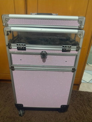 Manicure and beauty case used