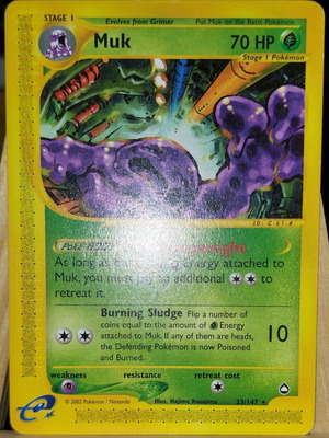 Muk (AQ 23) Pokemon card like new