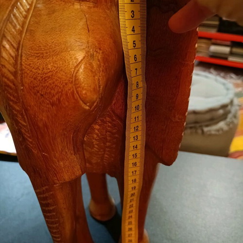 Handmade African solid wood vintage '70s made to order with wear