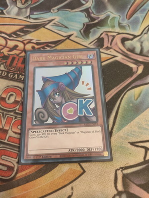 Dark Magician Girl Yu-Gi-Oh card like new, ultra rare