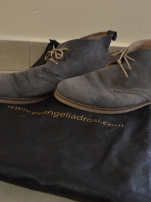 Women's Mid Boots used, gray, handmade, size 41
