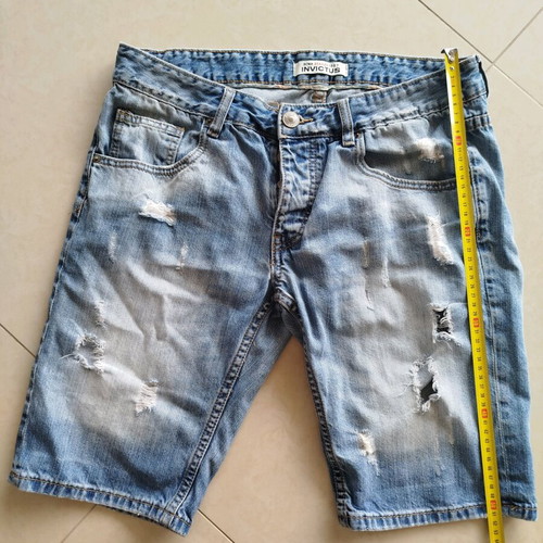 Denim bermuda shorts like new, size M, blue