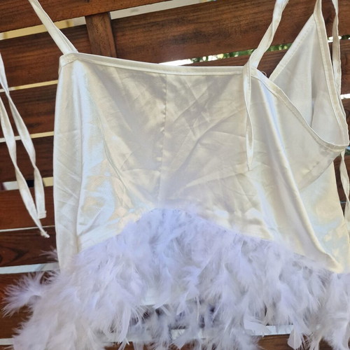 Women's blouse refurbished, white, size S