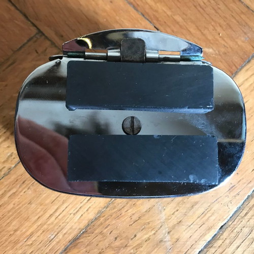 Metal car ashtray used with magnets, retro vintage style