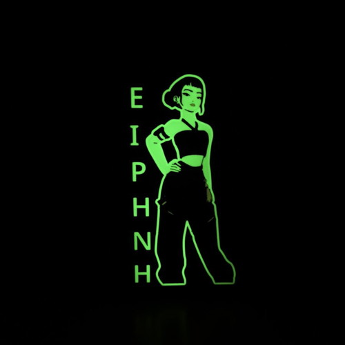 3D Printed Lamp Custom Design with Multicolor Lighting