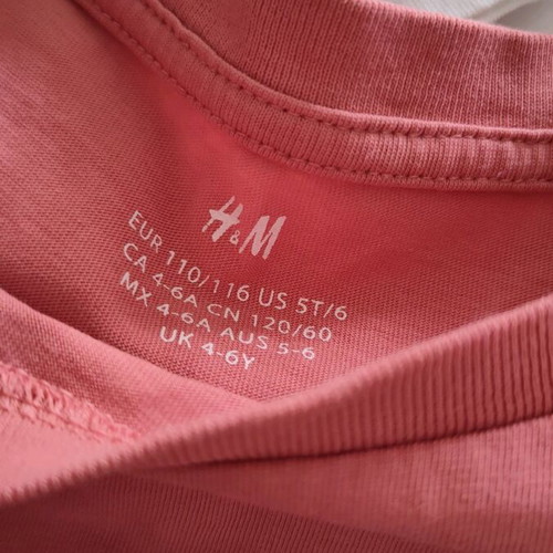 H&M T-shirt set of 3 used, sizes 110-116, ages 4-5
