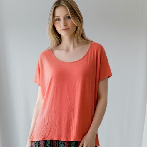 Vintage Orange Blouse with Strass and Open Back H&M like new