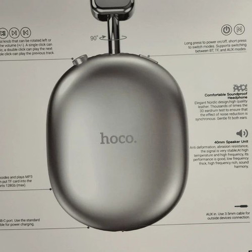 Hoco W35 Max Hybrid Headphones new with 800mAh battery and 90 hours
