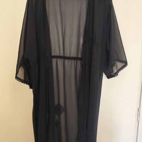 Black beach kimono XXXL used, very good condition