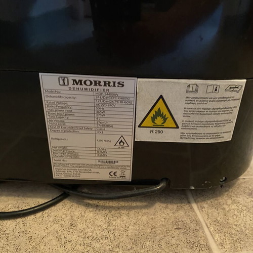 Morris dehumidifier