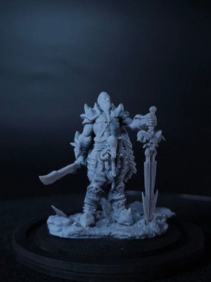 Μινιατούρα Barbarian 32mm ρητίνης σαν καινούργια, άβαφη