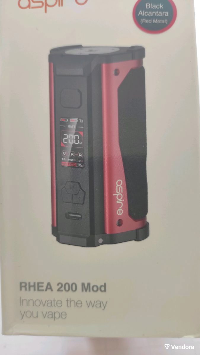 Aspire Box Mod Rhea 200W used, red - 49,00 - Vendora.cy Aspire Box Mod Rhea 200W used, red - 49,00 - Vendora.cy
