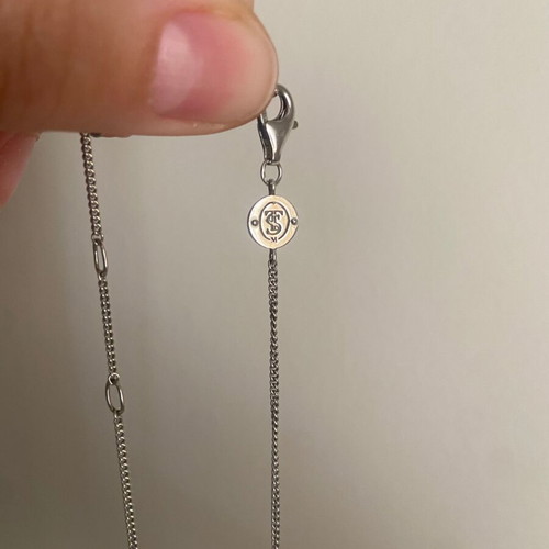 Ti Sento Milano necklace silver 925 with rose gold and zirconia like new
